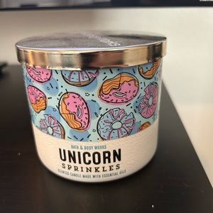 Bath and Body Works 3-Wick Candle Unicorn Sprinkles